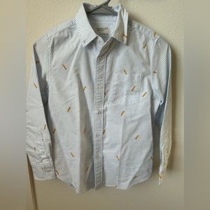 J.Crew Crewcuts Boys Long Sleeve Shirt Size 10